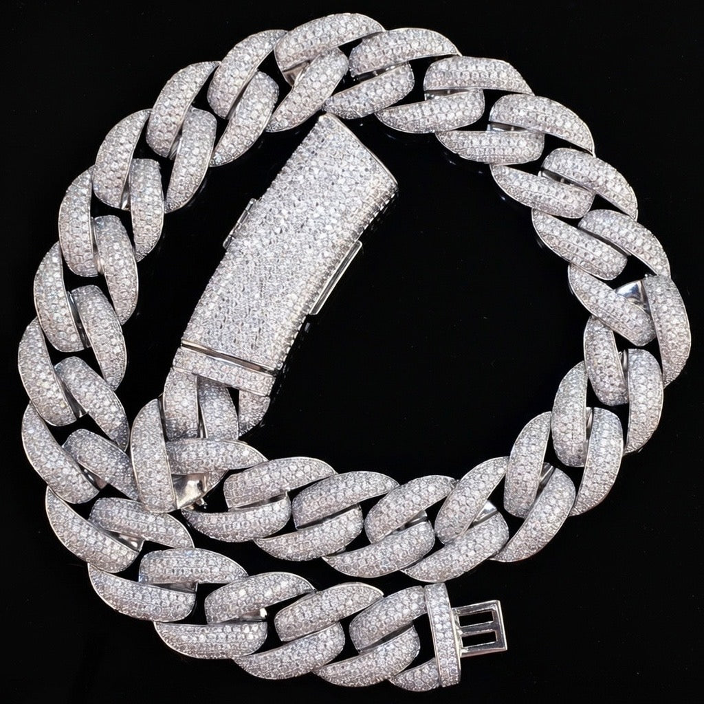 20mm Diamond Cuban Chain – ICED OUT