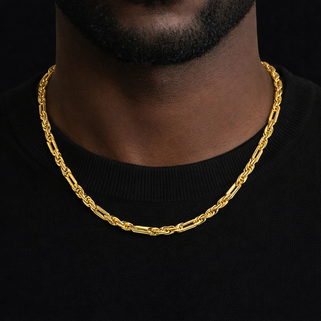5mm Gold Milano Chain | Premium Italian Style Chain – ICED OUT