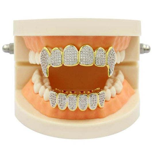 6/6 ICED Royal Fang Grillz