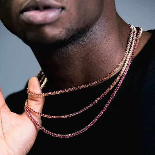 3mm Ruby Tennis Chain