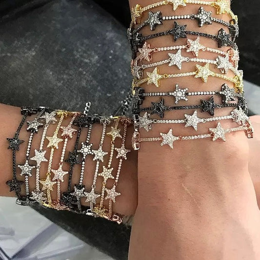 Gold Plated Celestial Star Bracelet