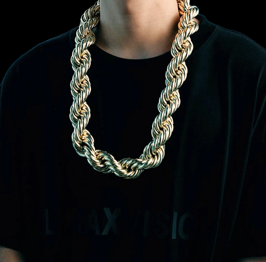30mm Gold Plated Dookie Rope Chain