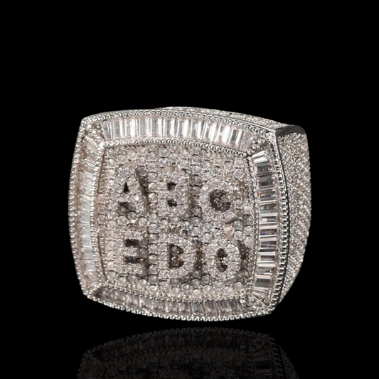 Personalized Diamond Name Ring