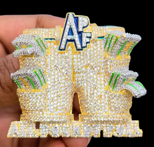 Pendentif All Pockets Full Plaqué Or