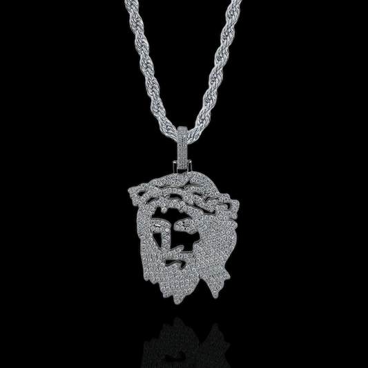 Open Jesus Head Pendant