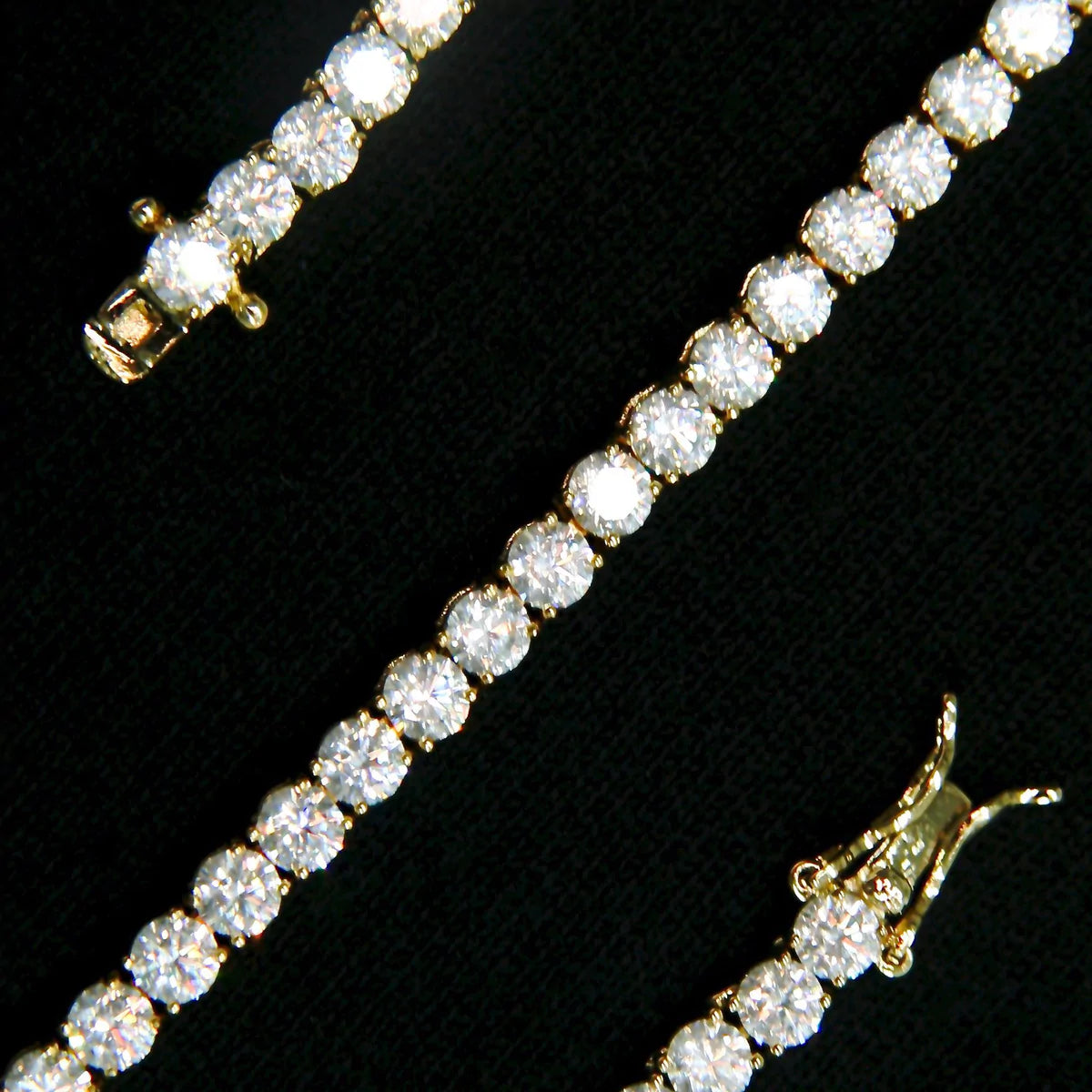 3mm Gold Plated Tennis Bracelet