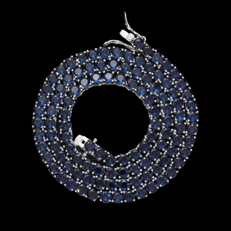 4mm Sapphire Tennis Chain