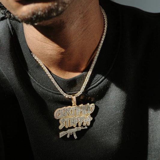 Gold Plated Certified Steppa Pendant