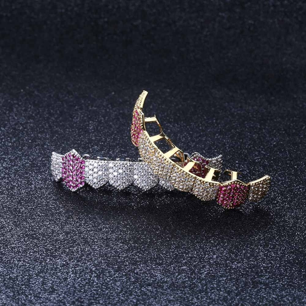 Royal Pink Lab Diamond Fang Grill