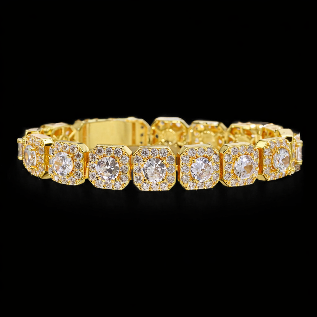 10mm Clustered Tennis Bracelet – ICED OUT
