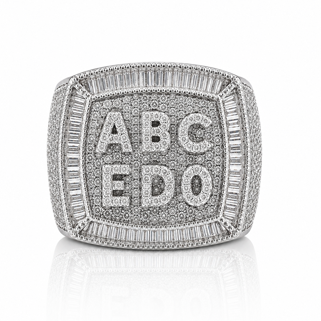 Personalized Diamond Name Ring