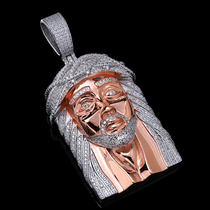 Rose Face Jesus Pendant