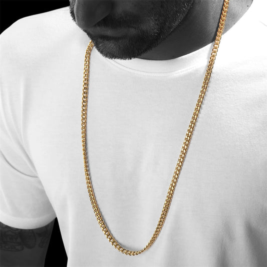 6mm Gold Plated Miami Cuban Chain