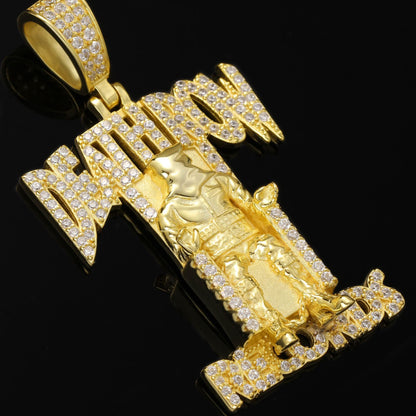 Death Row Moissanite Pendant