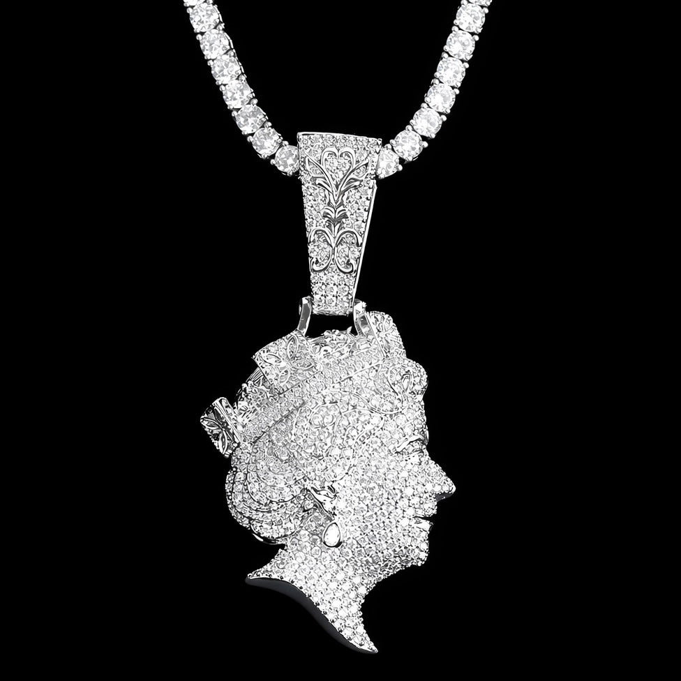 Queen Head Pendant – ICED OUT