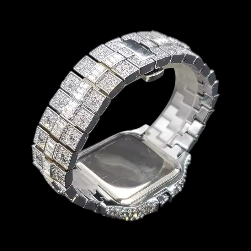 Iced Out Arabic King Square Horloge