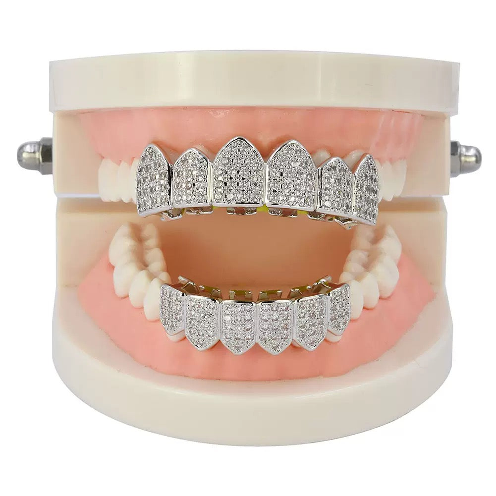 6-Tooth ICED OUT Royal Lower Grillz
