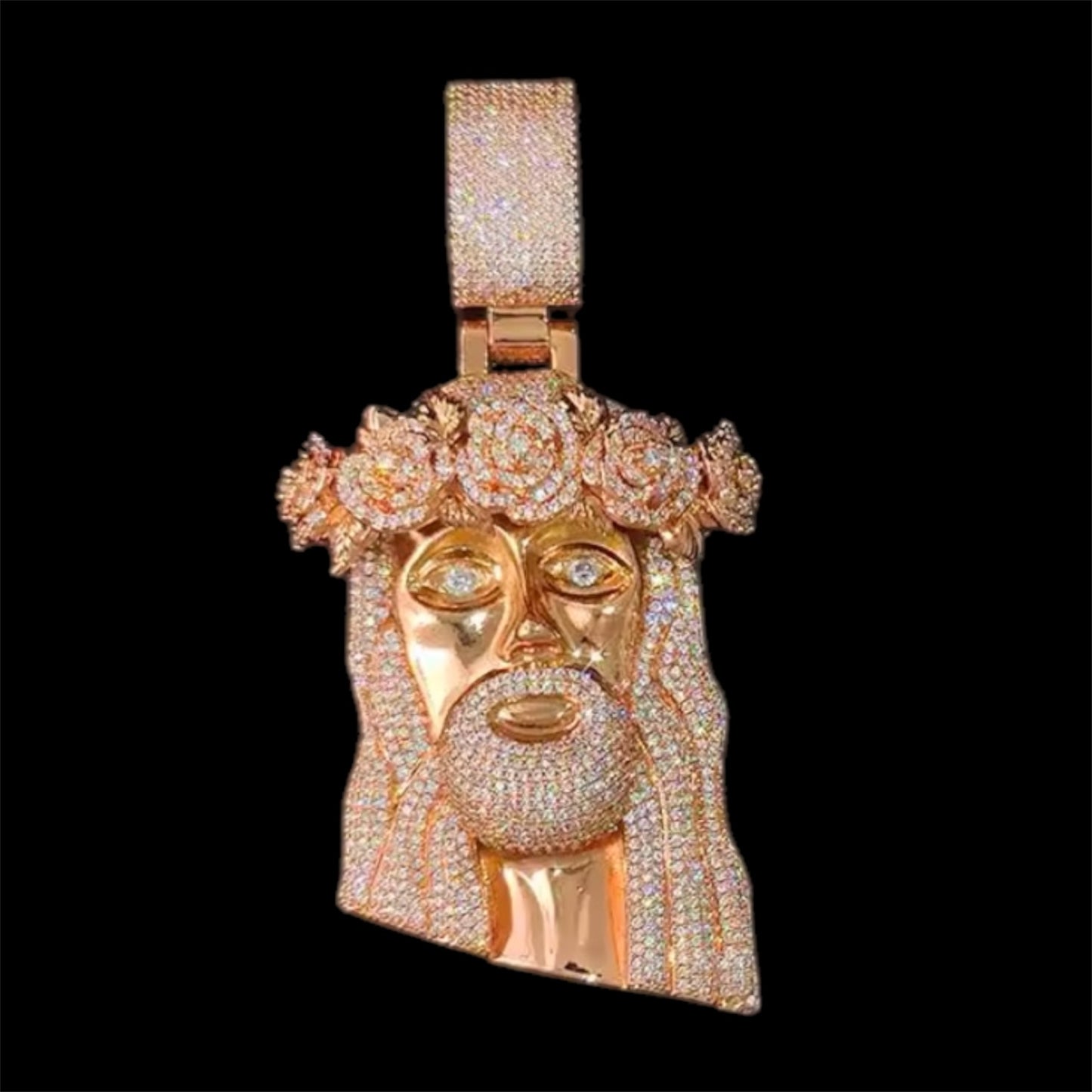 Crown Of Roses Jesus Pendant