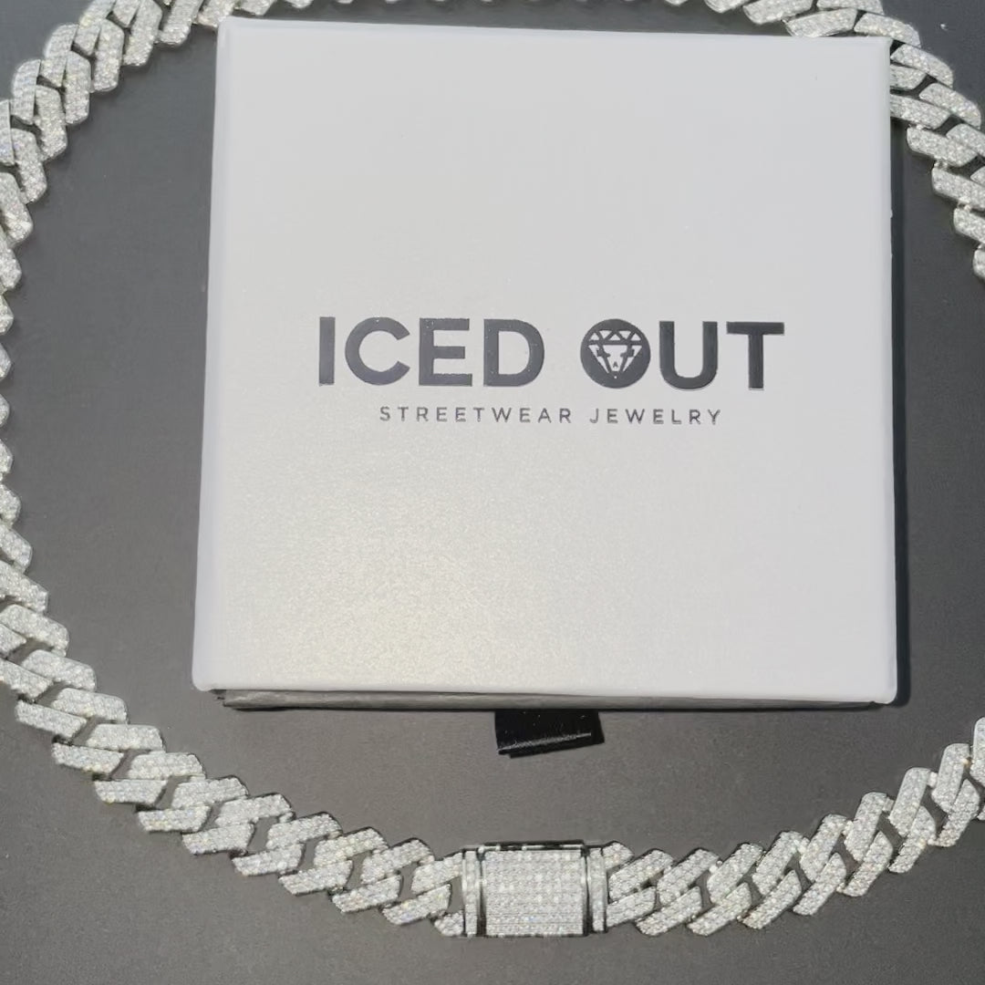 IcedOut Cuban Linkネックレス 幅12mm 12mm Premium S-Link Cuban Chain – ICED OUT