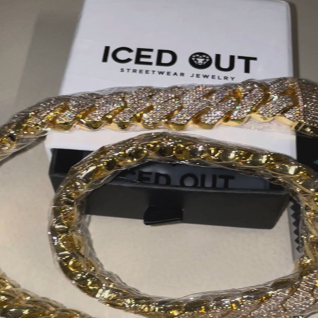 19mm Premium S-Link Cuban Chain – ICED OUT