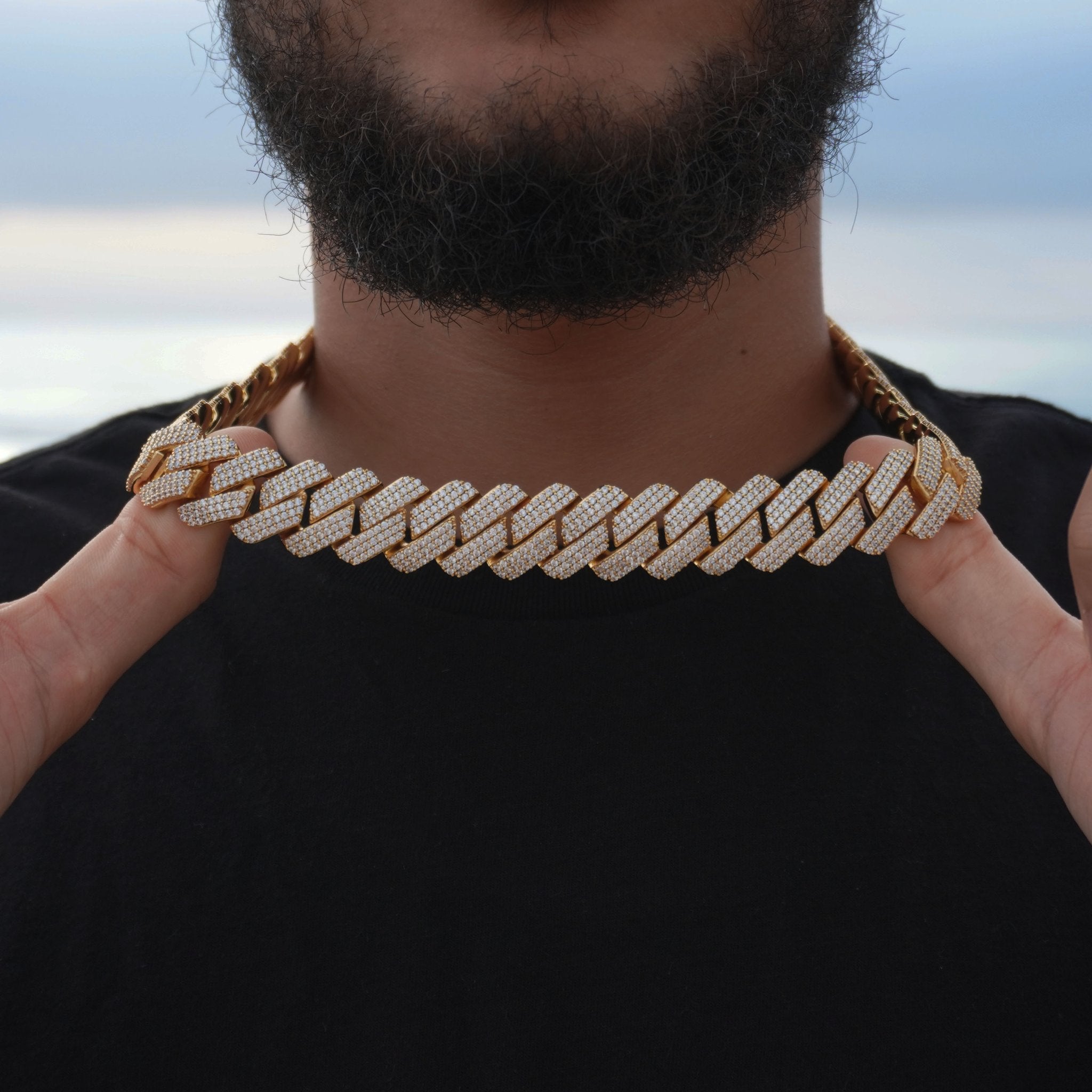 19mm gold cuban link chain online